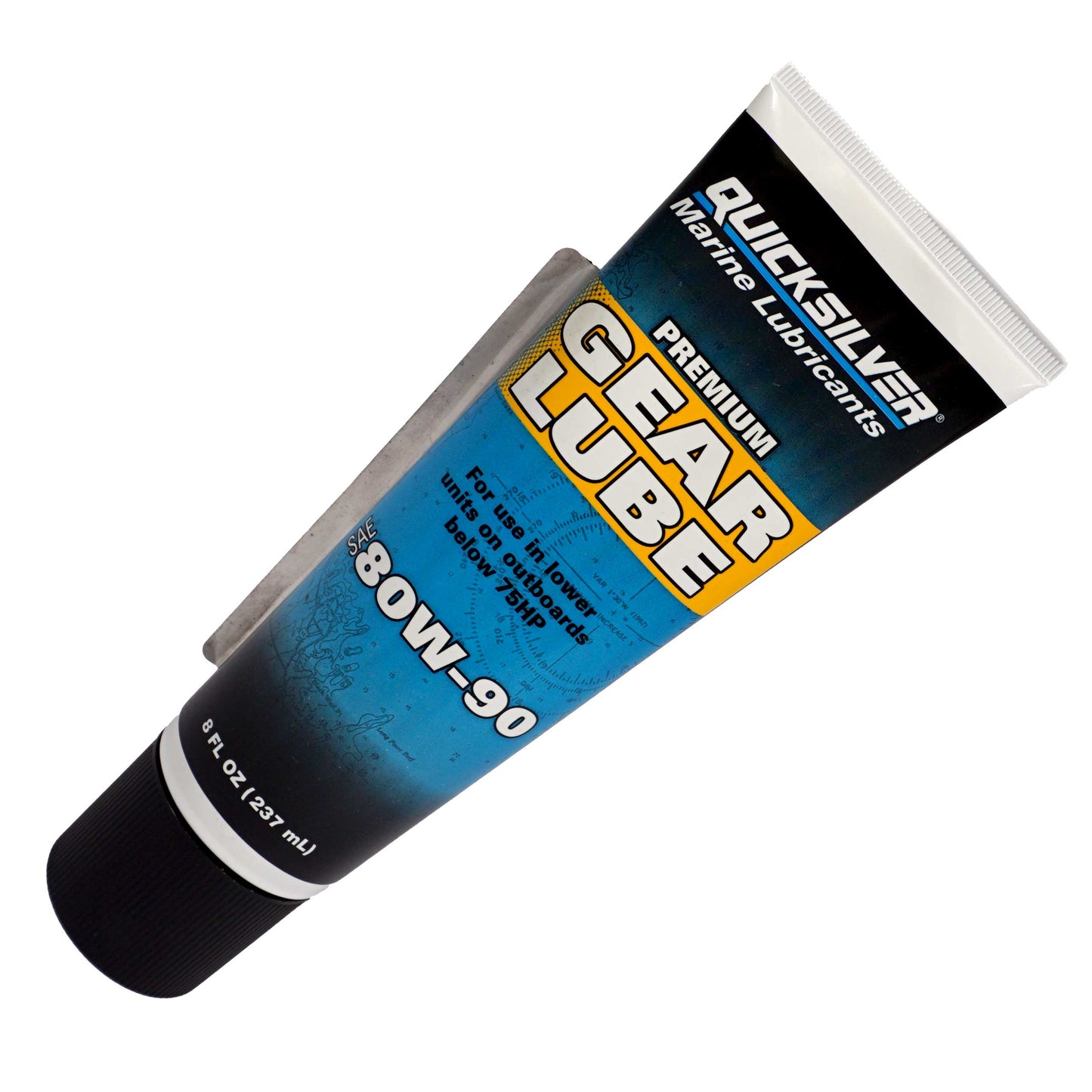 Quicksilver Hochleistungs-Getriebeschmiermittel Getriebeöl SAE80W-90 –2x 237 ml Tube | Premium Schutz für Außenborder & Heckantriebe bis 75PS