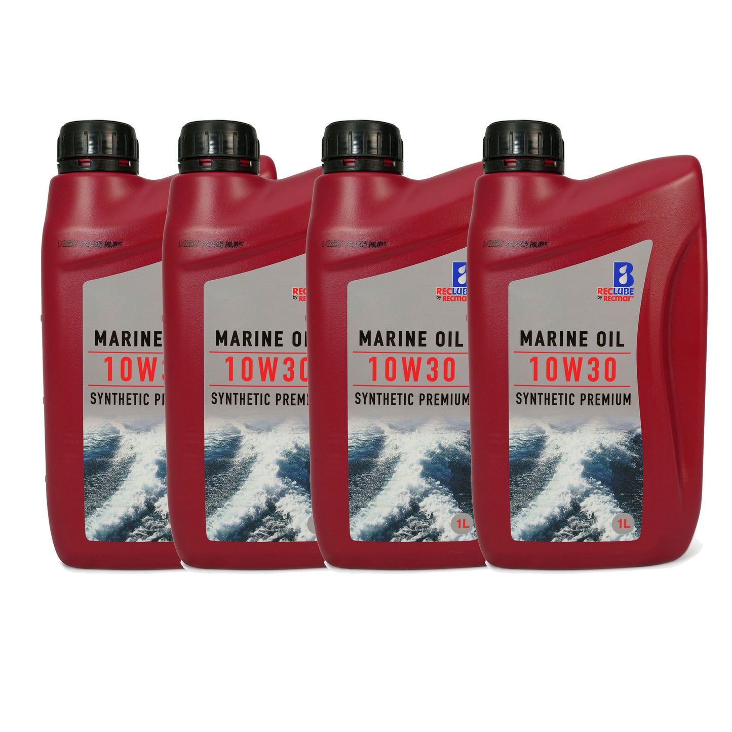 Außenborder Motorenöl Marine Öl Premium 10W30 – 4 Liter / 4-Takt Außenbordmotoren 4x 1 Liter