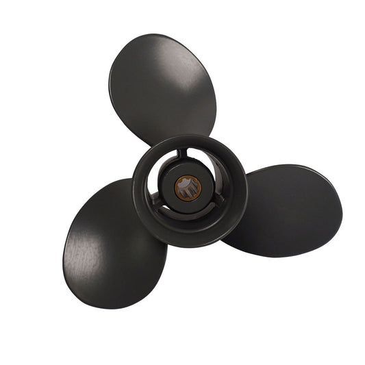 Propeller für Honda Außenborder 8 bis 20 PS, 9 1/4" Durchmesser, 10" Steigung, mit 8 Zähnen, Aluminium anthrazit/grau