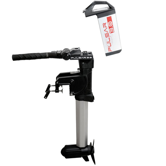 PULSAR 3.0 Elektro-Außenborder – 1030W / 110 LBS / LiPo-Akku 29,6V / 30Ah / 900Wh – Kurzschaft und Langschaft