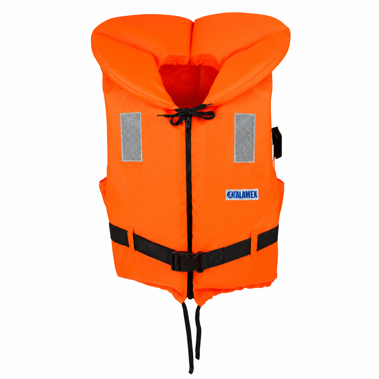 Rettungsweste Orange – 100N / Signalfarbe ISO EN 20471 / Größen S-XL / verstellbarer Gurt mit Nexus-Steckschnallen