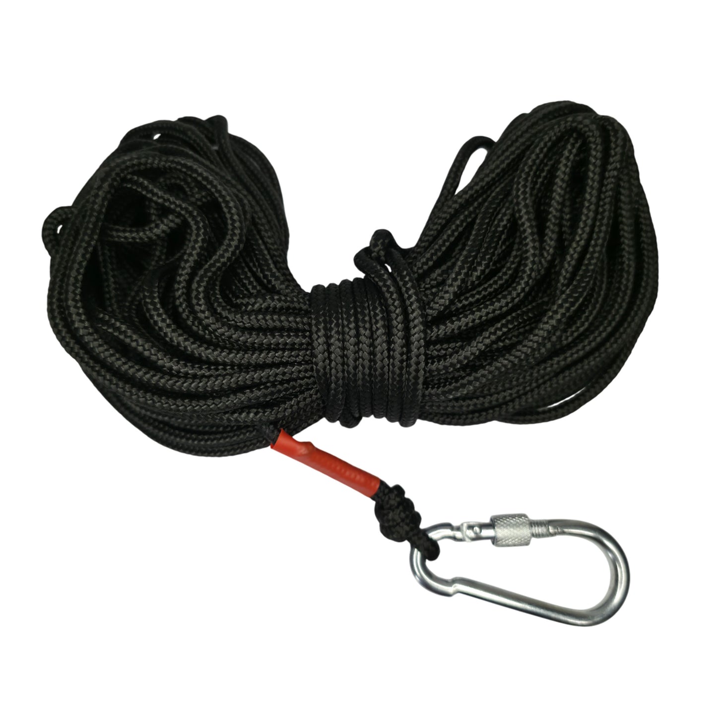 Ankerseil 20 m – 4 mm stark mit Karabinerhaken | wasserfest & UV-beständig