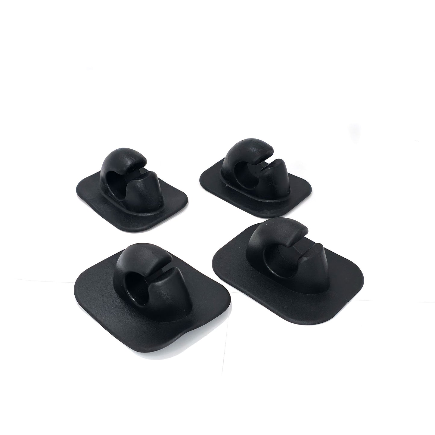 Paddelklemme / Ruderklemme für Paddel mit einem Durchmesser bis 30mm (schwarz) 4x Stück