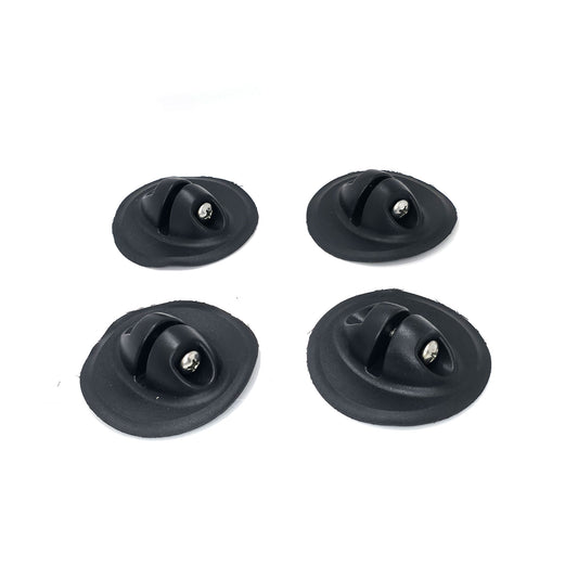 Befestigungsnoppen für Bimini & Bootsverdecke (schwarz) zum aufkleben 4 Stück