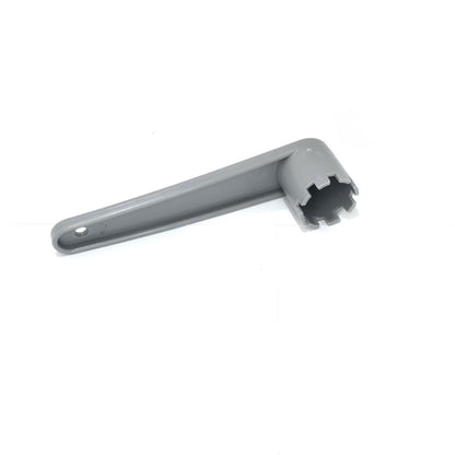 Schlauchbootventil Halkey-Roberts Ventil + Ventilschlüssel – Komplettset für Schlauchboote (8-Zahn, Grau)