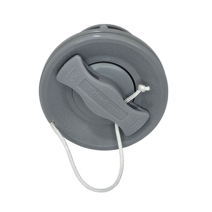 Halkey Roberts Schlauchbootventil – komplett mit Unterteil & Oberteil (8-Zahn Aufnahme, Grau)