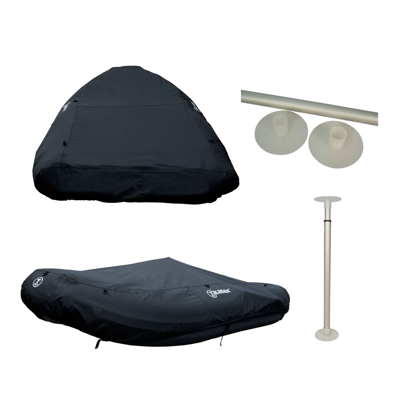 Setangebot Abdeckplane Premium Boots Persenning Talamex für Boote inkl. Persenningstütze