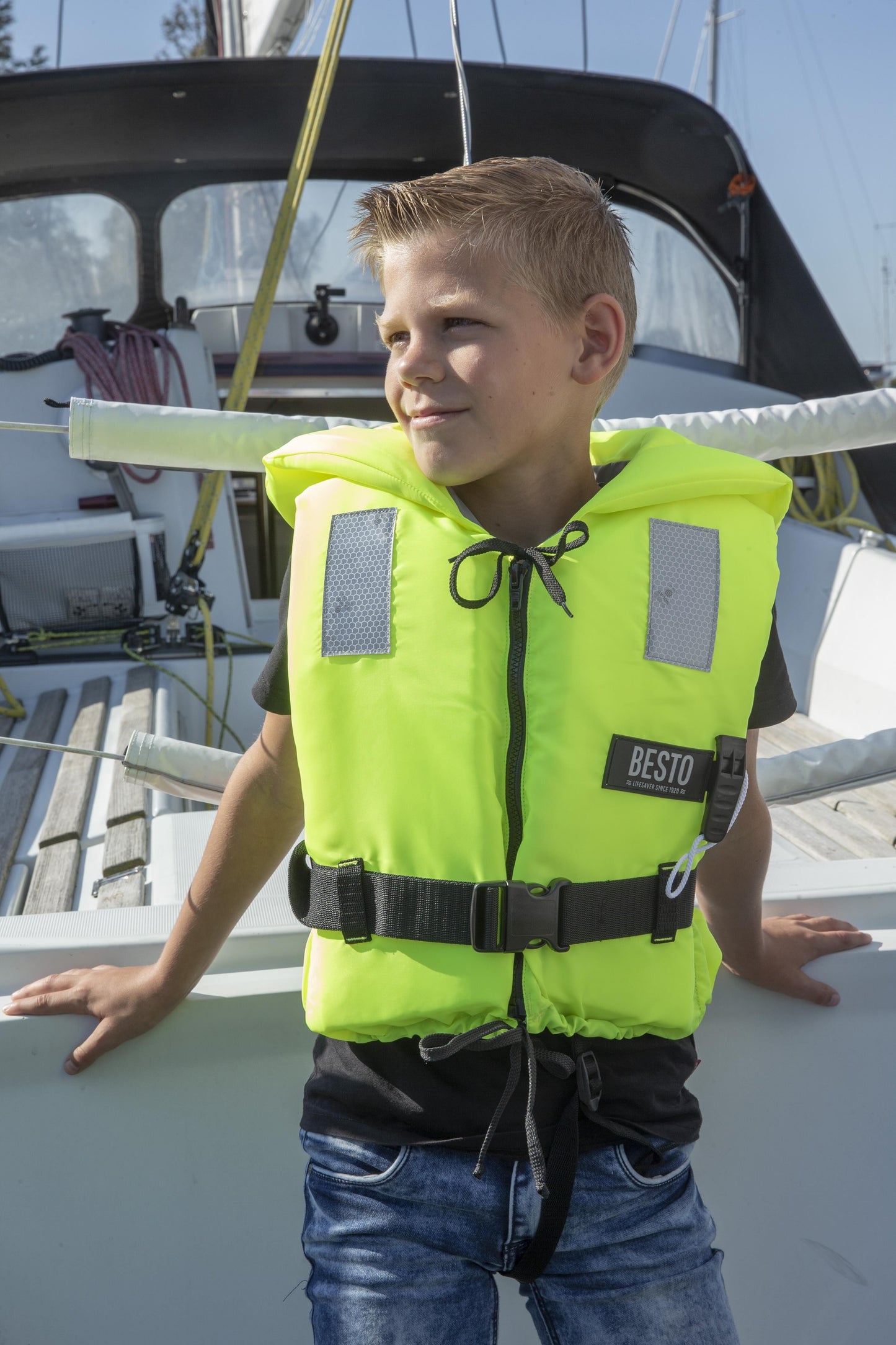 Besto Rettungsweste Gelb– Feststoffweste  Für Babys - Kleinkinder ( 0-40kg)