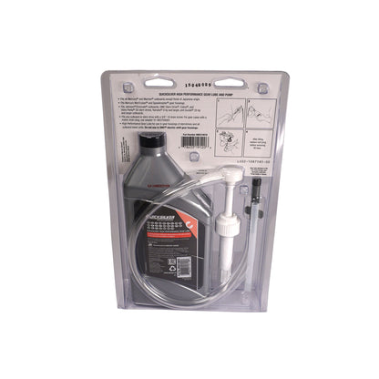 Quicksilver Hochleistungs-Getriebeöl Set SAE90 – 1 Liter mit Getriebeölpumpe | Premium Schutz für Außenborder & Heckantriebe