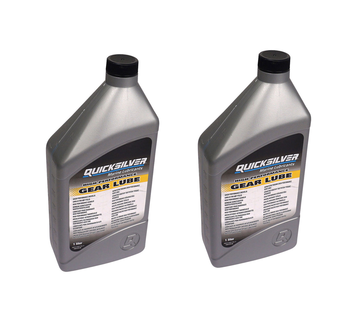 Quicksilver Hochleistungs-Getriebeschmiermittel Getriebeöl SAE90 – 2x 1 Liter | Premium Schutz für Außenborder & Heckantriebe