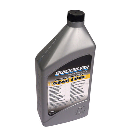 Setangebot Quicksilver Hochleistungs-Getriebeöl SAE90 – 2x 1 Liter + Getriebeölpumpe| Premium Schutz für Außenborder & Heckantriebe