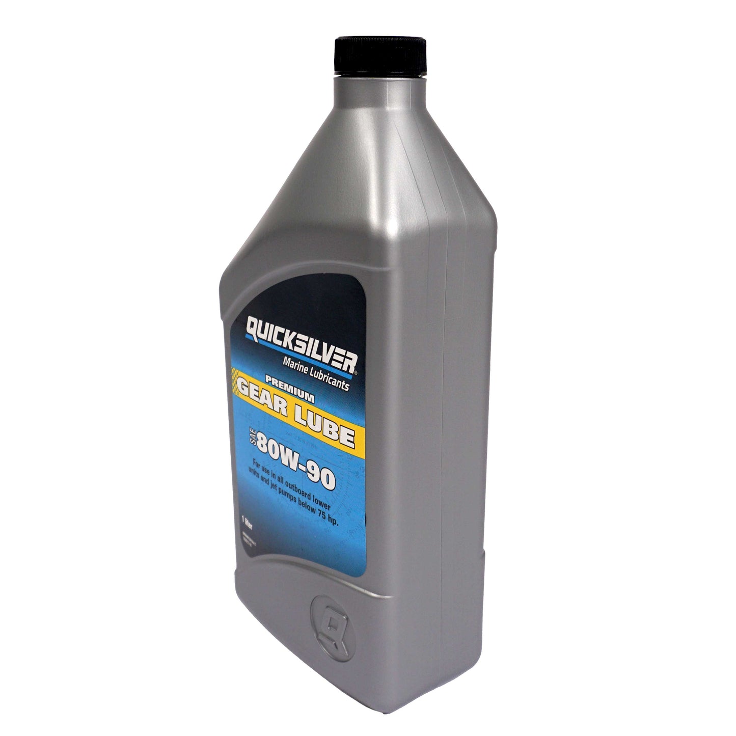 Quicksilver Hochleistungs-Getriebeschmiermittel Getriebeöl SAE80W-90 – 2x 1 Liter mit Getriebeölpumpe | Premium Schutz für Außenborder & Heckantriebe bis 75PS