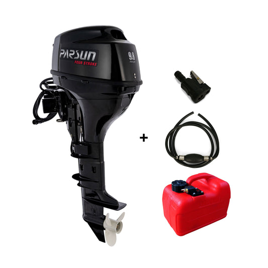 Parsun 9,8PS Benzin Außenborder F9,8FWL Langschaft inkl. Ladespule 4-Takt / 2-Zylinder / E-Start Fernsteuerung