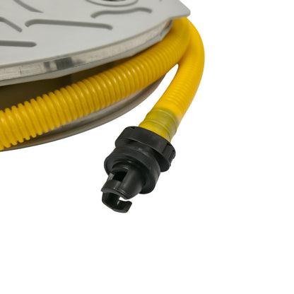 Fußpumpe für Schlauchboote mit HR-Adapter / Luftpumpe für Boote mit Halkey Roberts Ventilen