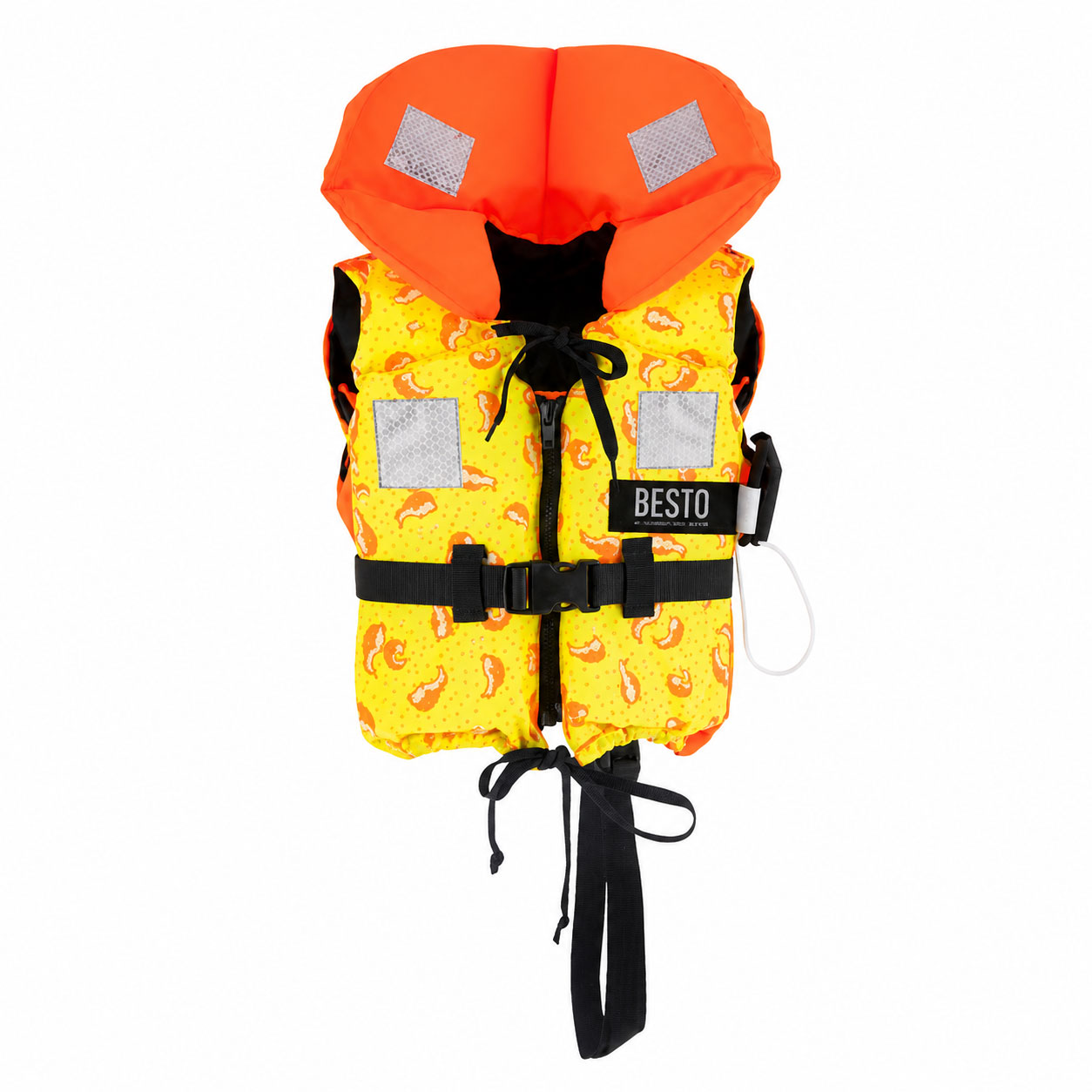 Besto Racingbelt 100N Rettungsweste Kleinkind – Pinguin Design / Für Kinder mit 15–20 kg / Integrierter Beingurt