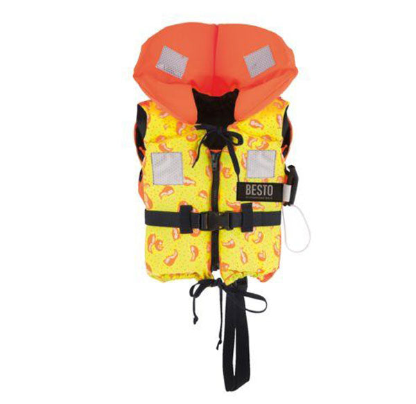 Besto Racingbelt 100N Rettungsweste Kleinkind – Pinguin Design / Für Kinder mit 15–20 kg / Integrierter Beingurt