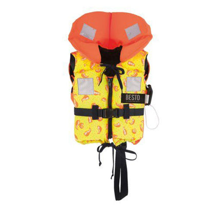Besto Racingbelt 100N Rettungsweste Kleinkind – Pinguin Design / Für Kinder mit 15–20 kg / Integrierter Beingurt