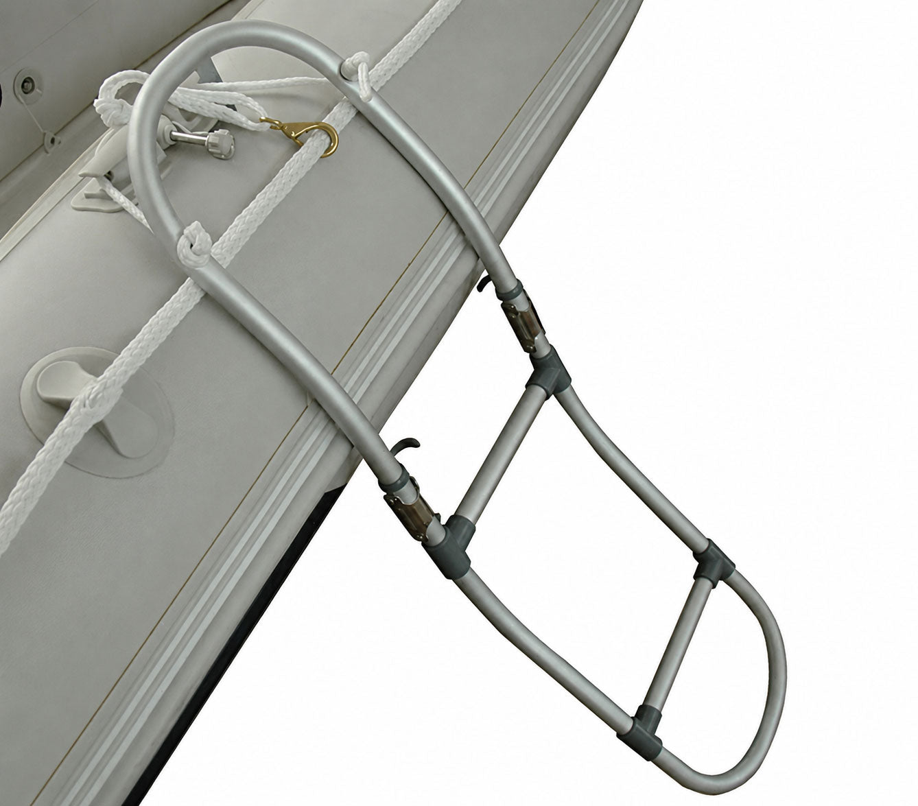 Badeleiter für Schlauchboote – 3 Stufen, klappbar & aus Aluminium 280 x 1100mm