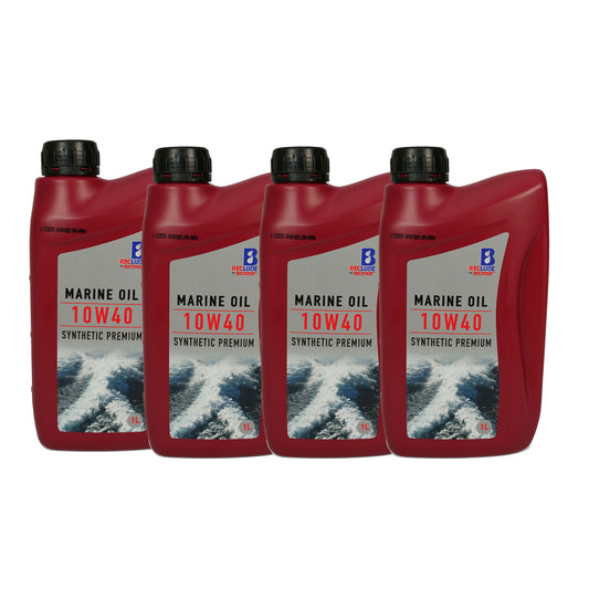 Außenborder Motorenöl Marine Öl Premium 10W40 – 4 Liter / 4-Takt Außenbordmotoren 4 x 1 Liter