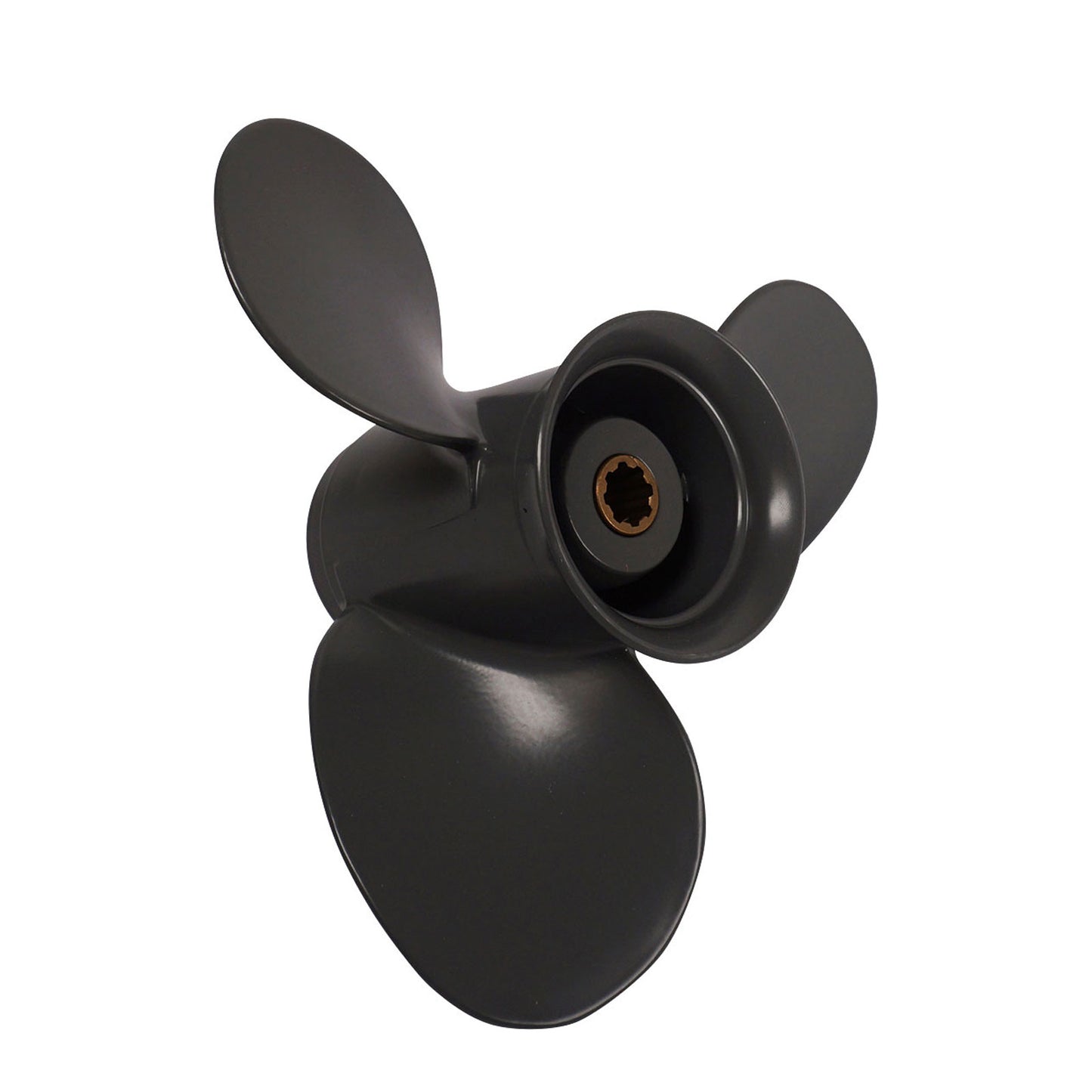 Propeller für Honda Außenborder 8 bis 20 PS, 9 1/4" Durchmesser, 10" Steigung, mit 8 Zähnen, Aluminium anthrazit/grau