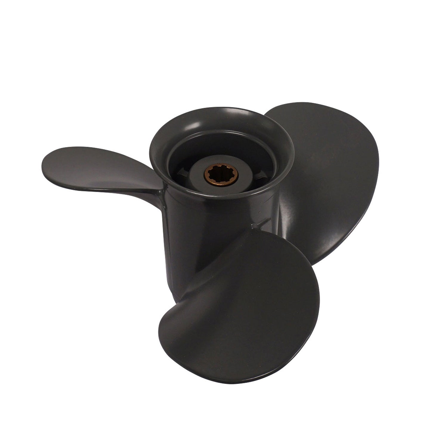 Propeller für Honda Außenborder 8 bis 20 PS, 9 1/4" Durchmesser, 10" Steigung, mit 8 Zähnen, Aluminium anthrazit/grau