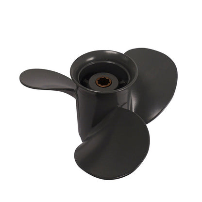 Propeller für Honda Außenborder 8 bis 20 PS, 9 1/4" Durchmesser, 10" Steigung, mit 8 Zähnen, Aluminium anthrazit/grau