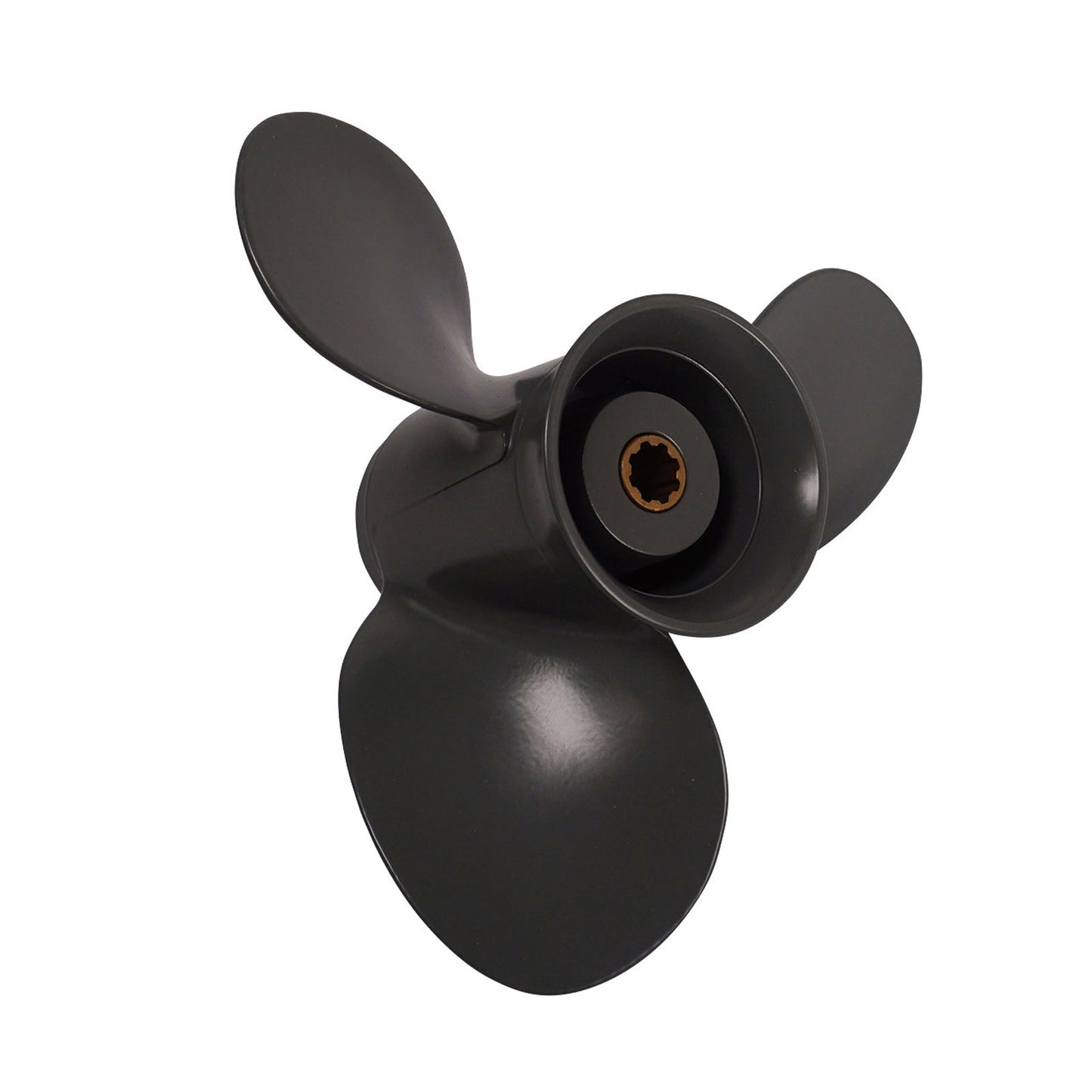 Propeller für Honda Außenborder 8 bis 20 PS, 9 1/4" Durchmesser, 11" Steigung, mit 8 Zähnen, Aluminium anthrazit/grau