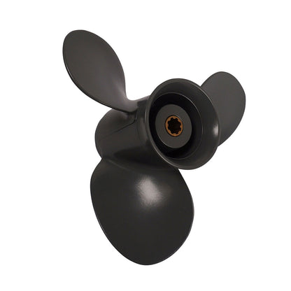 Propeller für Honda Außenborder 8 bis 20 PS, 9 1/4" Durchmesser, 11" Steigung, mit 8 Zähnen, Aluminium anthrazit/grau