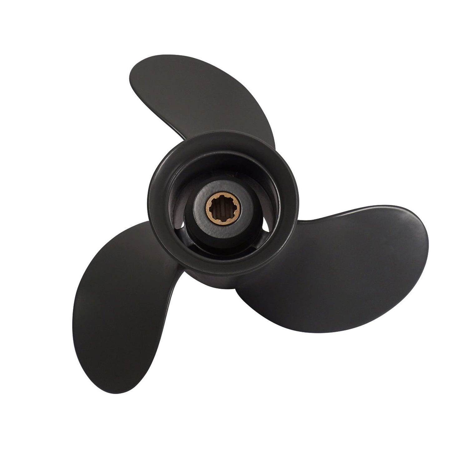 Propeller für Honda Außenborder 8 bis 20 PS, 9 1/4" Durchmesser, 12" Steigung, mit 8 Zähnen, Aluminium anthrazit/grau