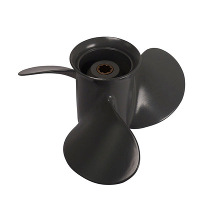 Propeller für Honda Außenborder 8 bis 20 PS, 9 1/4" Durchmesser, 12" Steigung, mit 8 Zähnen, Aluminium anthrazit/grau