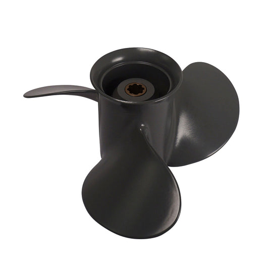 Propeller für Honda Außenborder 8 bis 20 PS, 9 1/4" Durchmesser, 12" Steigung, mit 8 Zähnen, Aluminium anthrazit/grau