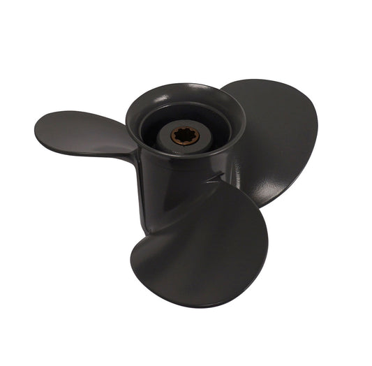 Propeller für Honda Außenborder 8 bis 20 PS, 9 1/4" Durchmesser, 8" Steigung, mit 8 Zähnen, Aluminium anthrazit/grau (Ersetzt Honda 58130-ZV4-703ZB)