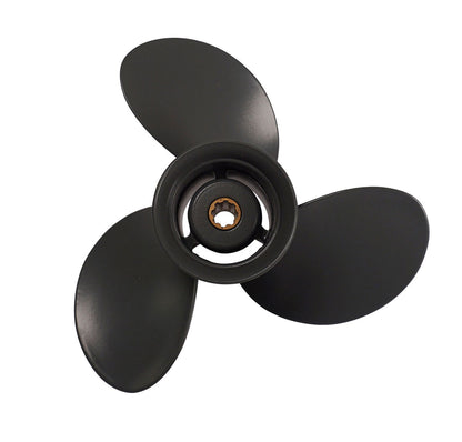 Propeller für Honda Außenborder 8 bis 20 PS, 9 1/4" Durchmesser, 9" Steigung, mit 8 Zähnen, Aluminium anthrazit/grau (Ersetzt Honda 58130-ZV4-030ZB)