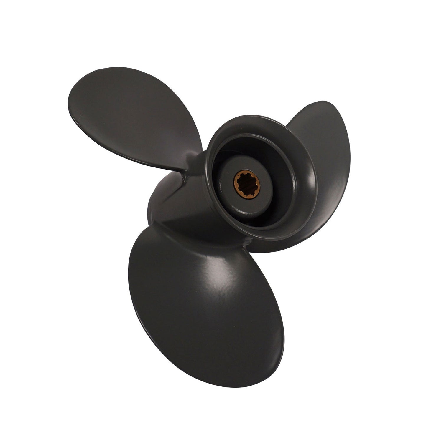 Propeller für Honda Außenborder 8 bis 20 PS, 9 1/4" Durchmesser, 9" Steigung, mit 8 Zähnen, Aluminium anthrazit/grau (Ersetzt Honda 58130-ZV4-030ZB)