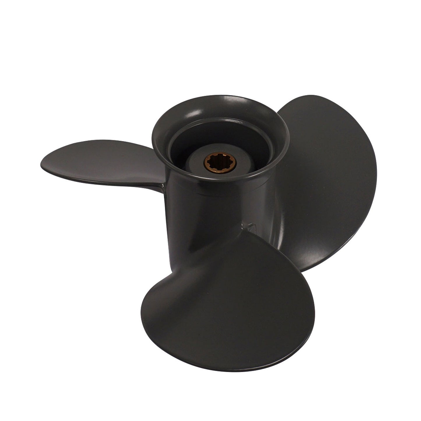 Propeller für Honda Außenborder 8 bis 20 PS, 9 1/4" Durchmesser, 9" Steigung, mit 8 Zähnen, Aluminium anthrazit/grau (Ersetzt Honda 58130-ZV4-030ZB)