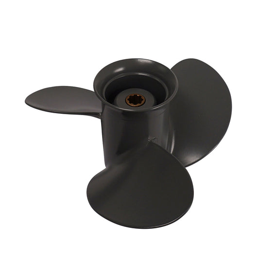 Propeller für Honda Außenborder 8 bis 20 PS, 9 1/4" Durchmesser, 9" Steigung, mit 8 Zähnen, Aluminium anthrazit/grau (Ersetzt Honda 58130-ZV4-030ZB)