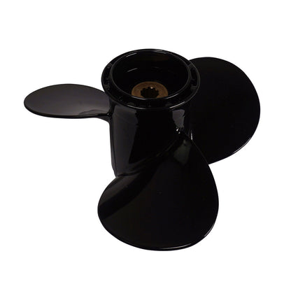 Propeller für Suzuki Außenborder 8 - 20 PS, 9 1/4" Durchmesser, 10" Steigung, mit 10 Zähnen, Aluminium schwarz lackiert