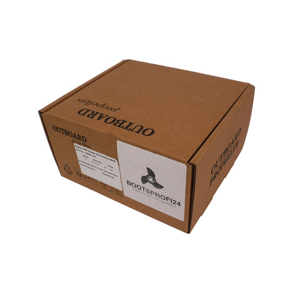 Propeller für Suzuki Außenborder 8 - 20 PS, 9 1/4" Durchmesser, 12" Steigung, mit 10 Zähnen, Aluminium schwarz lackiert