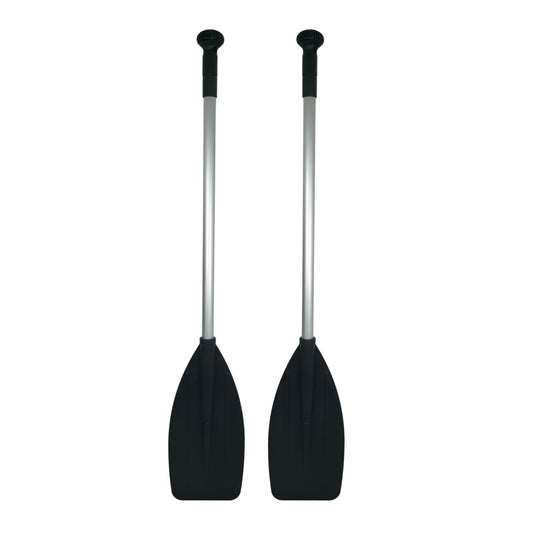 2er Set Teleskop-Paddel aus Aluminium (98–150 cm) / Ergonomischer Rundgriff für sicheren Halt