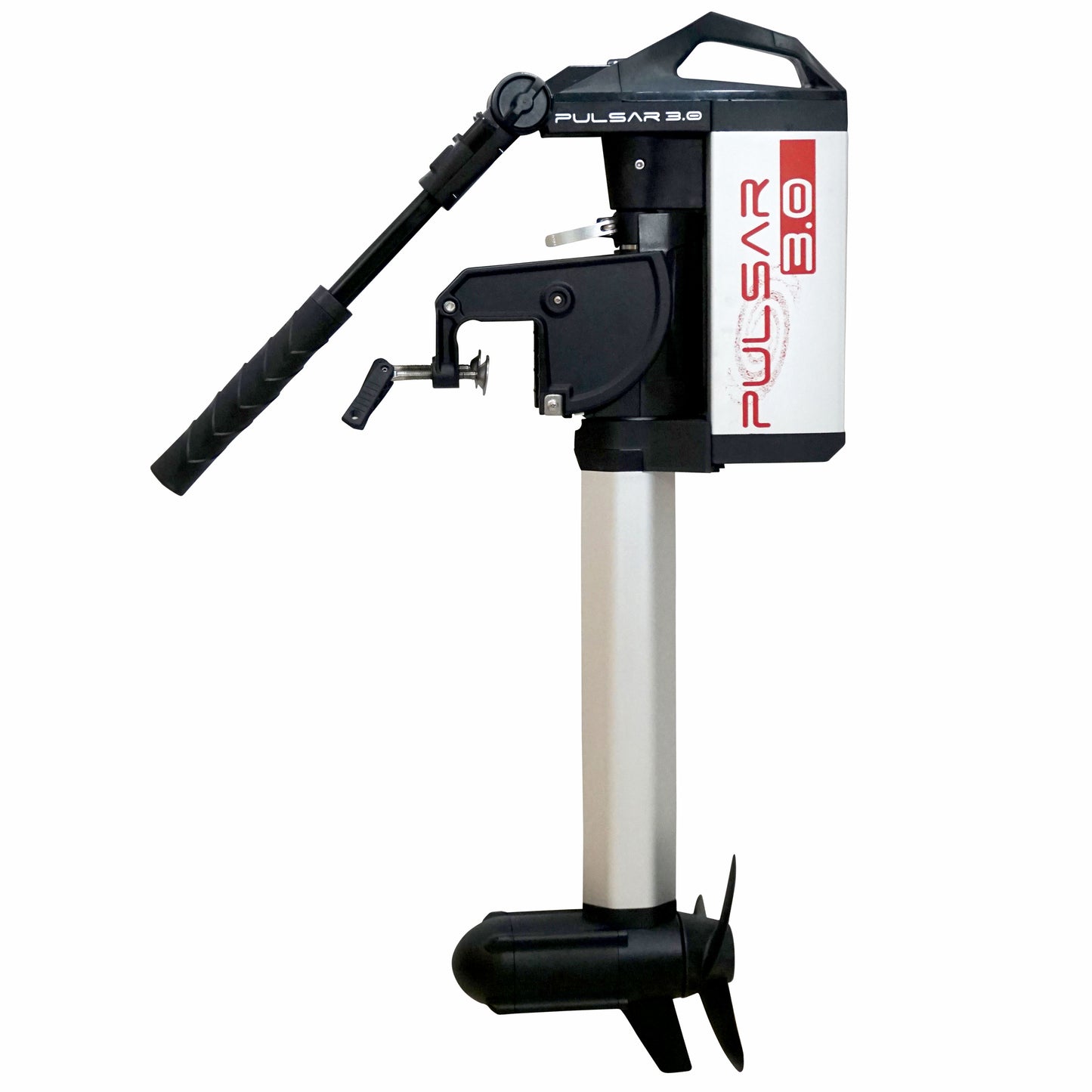 PULSAR 3.0 Elektro-Außenborder – 1030W / 110 LBS / LiPo-Akku 29,6V / 30Ah / 900Wh – Kurzschaft und Langschaft