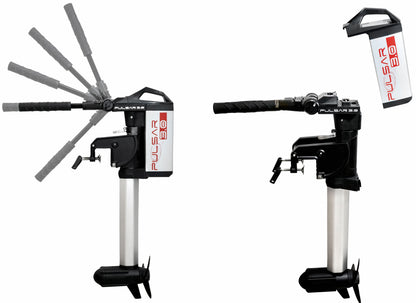 PULSAR 3.0 Elektro-Außenborder – 1030W / 110 LBS / LiPo-Akku 29,6V / 30Ah / 900Wh – Kurzschaft und Langschaft