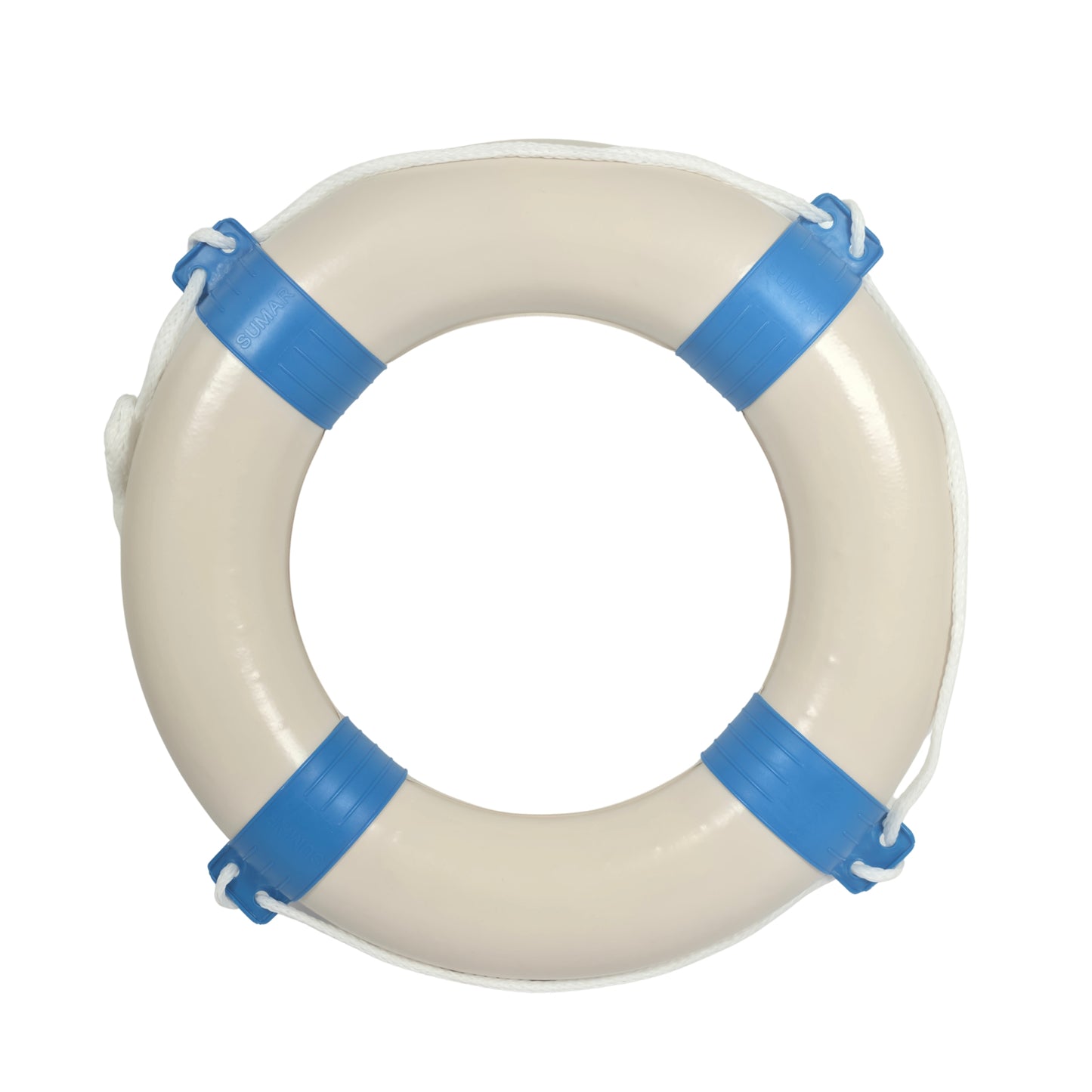 2er Set Rettungsring blau/weiß mit Sicherheitsleine 57cm Durchmesser – Robust und Zuverlässig