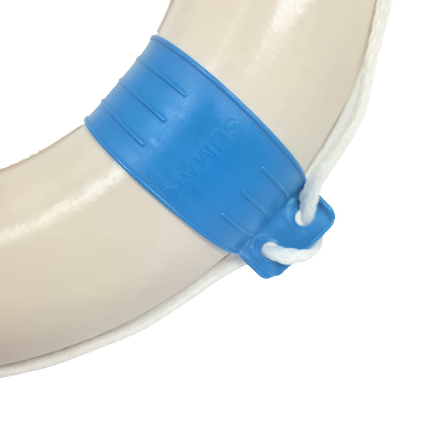 2er Set Rettungsring blau/weiß mit Sicherheitsleine 57cm Durchmesser – Robust und Zuverlässig