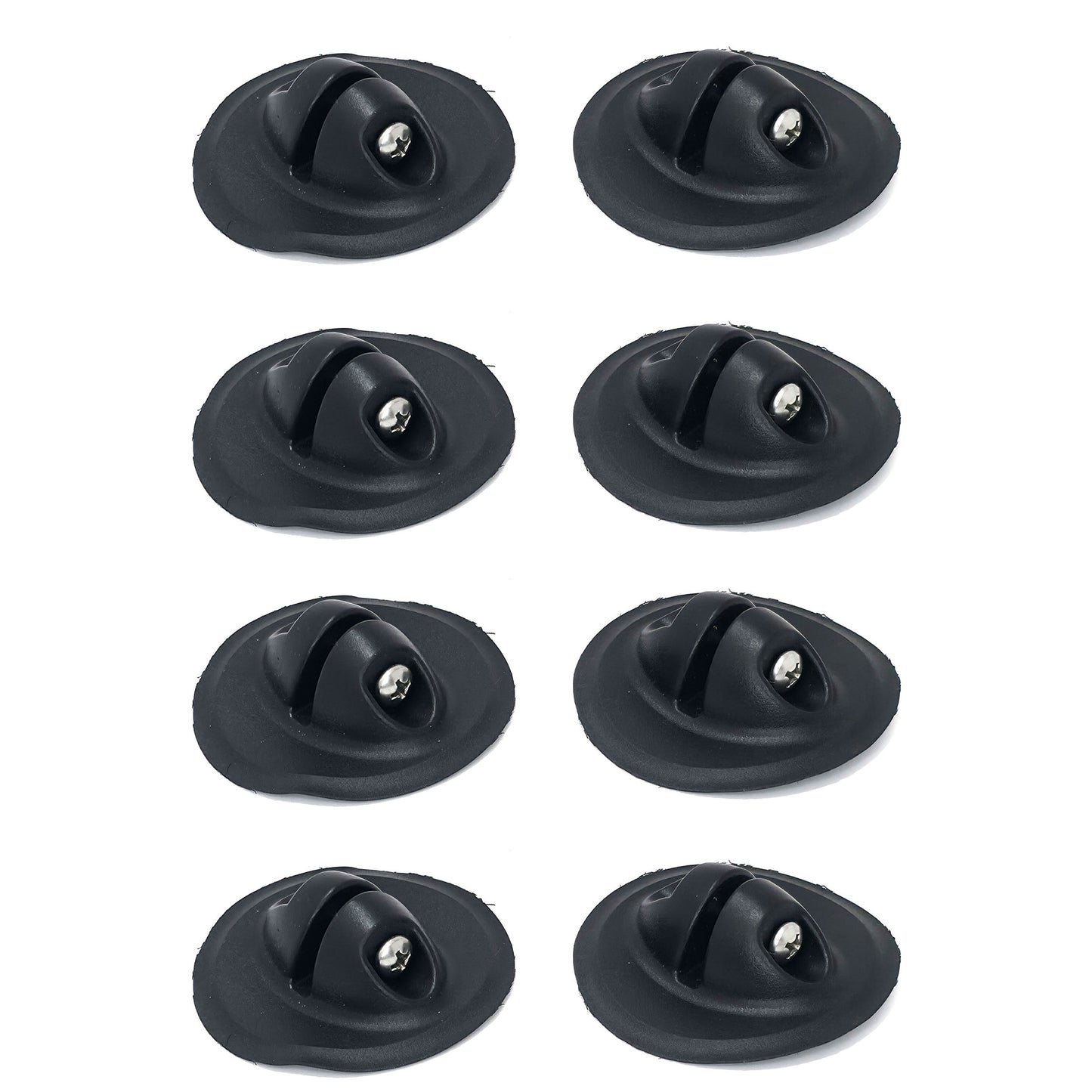 Befestigungsnoppen für Bimini & Bootsverdecke (schwarz) zum aufkleben 8 Stück