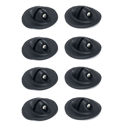 Befestigungsnoppen für Bimini & Bootsverdecke (schwarz) zum aufkleben 8 Stück