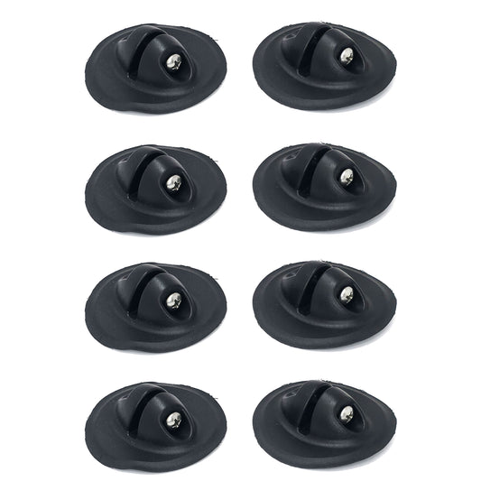 Befestigungsnoppen für Bimini & Bootsverdecke (schwarz) zum aufkleben 8 Stück