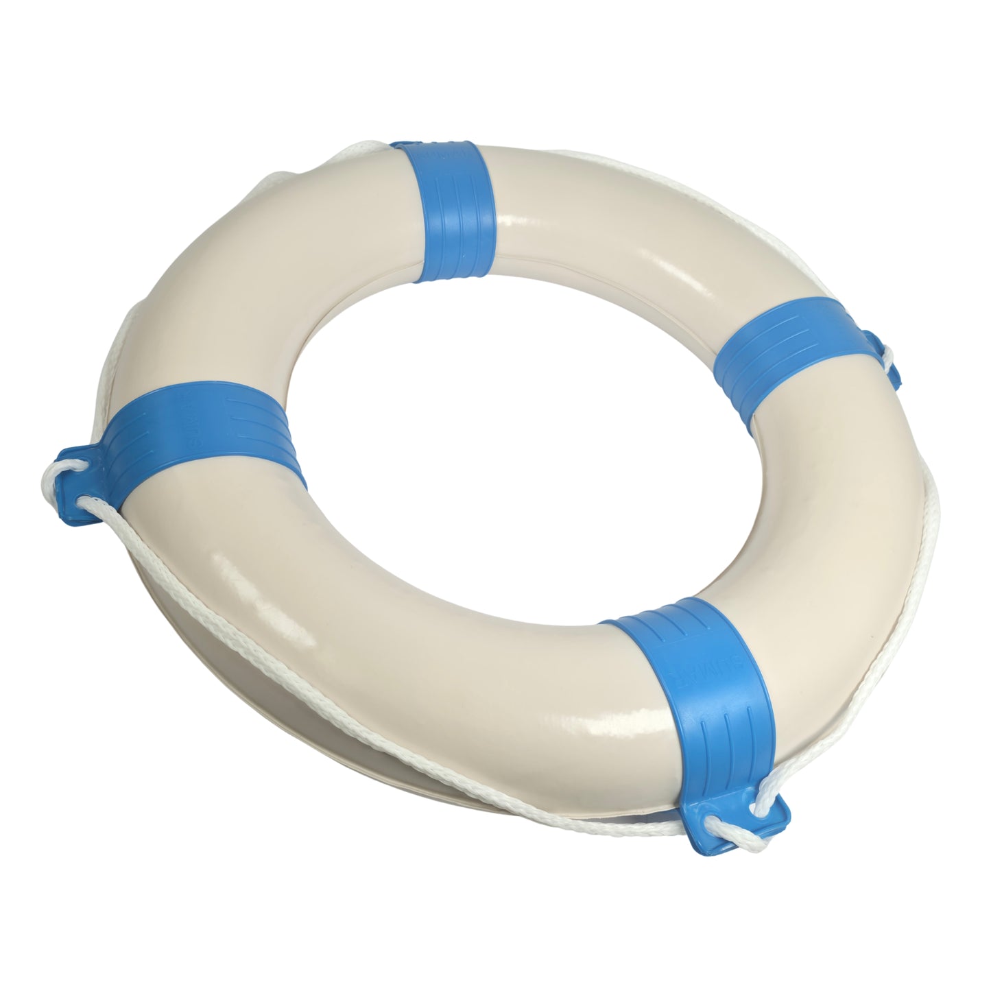 2er Set Rettungsring blau/weiß mit Sicherheitsleine 57cm Durchmesser – Robust und Zuverlässig