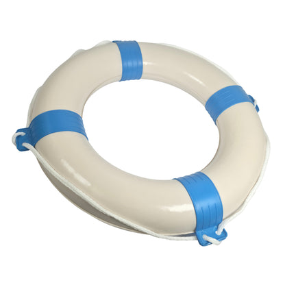 2er Set Rettungsring blau/weiß mit Sicherheitsleine 57cm Durchmesser – Robust und Zuverlässig