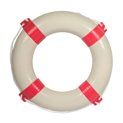Rettungsring rot/weiß mit Sicherheitsleine 57cm Durchmesser – Robust und Zuverlässig