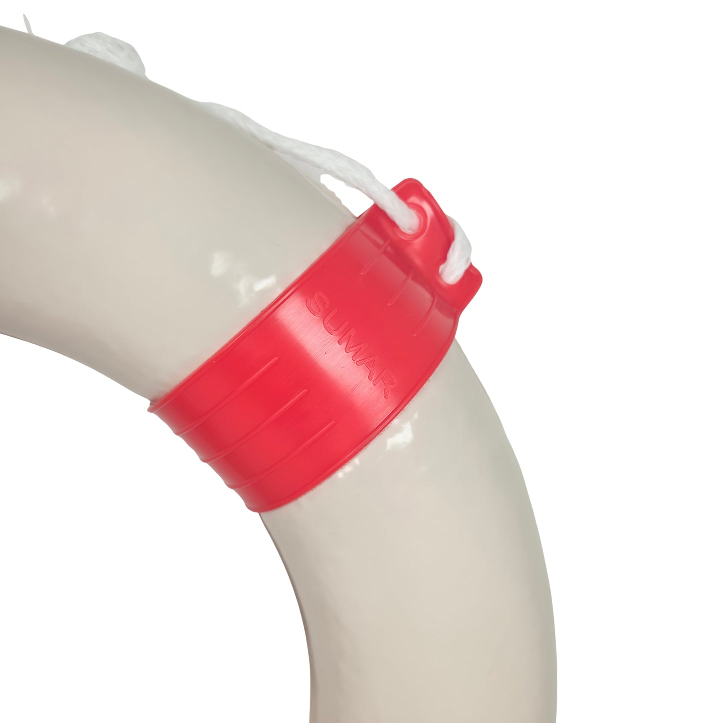 Rettungsring rot/weiß mit Sicherheitsleine 57cm Durchmesser – Robust und Zuverlässig